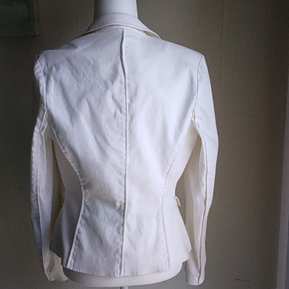 Class Roberto Cavalli White Embroidered Women's Blazer Gorgeous!!!! - Picture 13 of 15